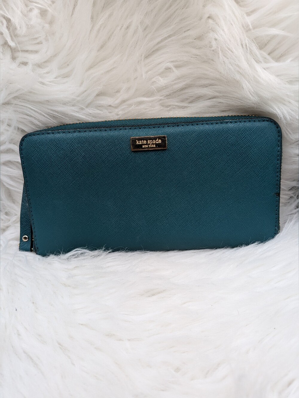 Kate Spade Teal Zip Wallet